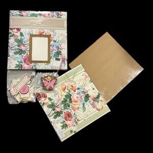 Anna Griffin Floral Papercraft Scrapbook Album Kit 13x13.5 New in Box